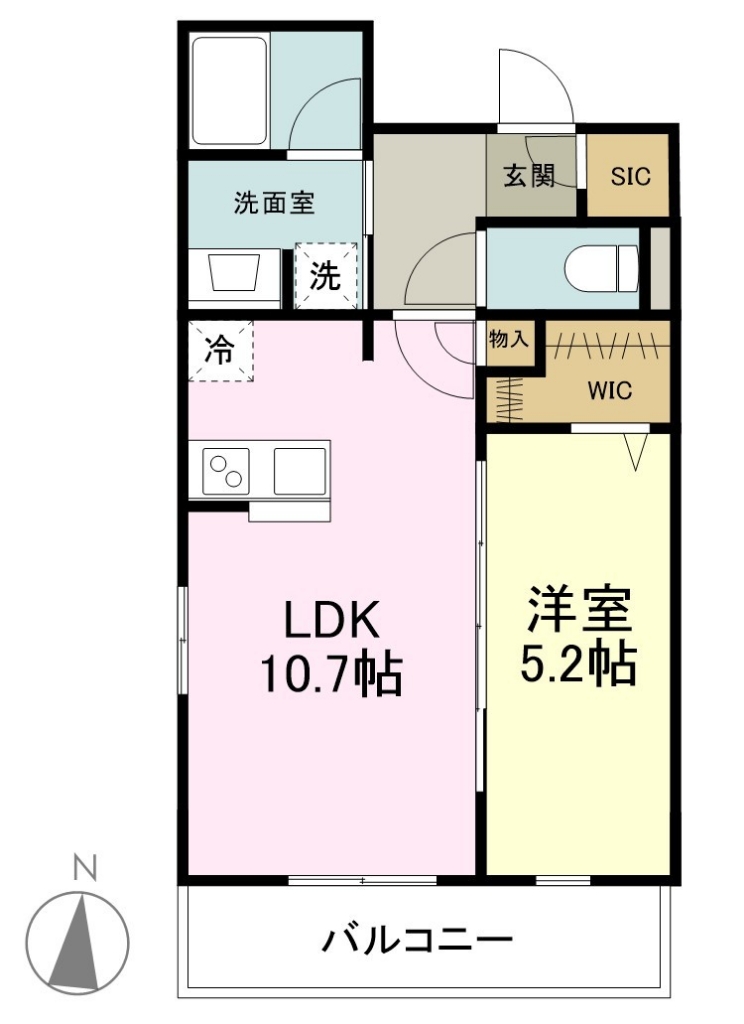 ＶＩＬＬＡ北五番丁 103号室 間取り