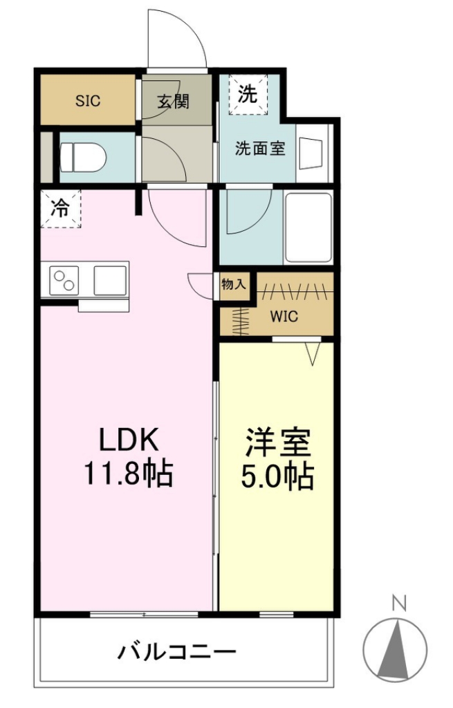 ＶＩＬＬＡ北五番丁 402号室 間取り