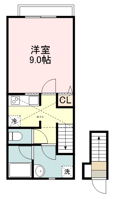 ＨＯＷ’Ｓ北仙台 203号室 間取り