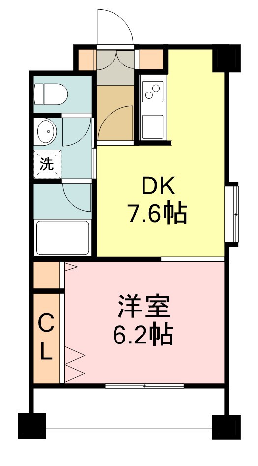 しゃとれ小松島 507号室 間取り