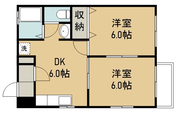 パーシモンむらさわ 101号室 間取り