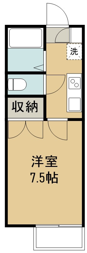 フォレスト大和町 203号室 間取り