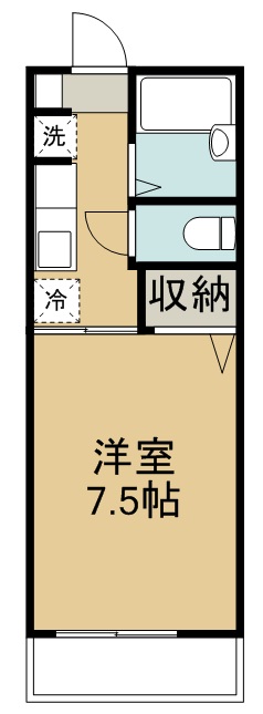 セフィラ若林Ｂ 間取り図