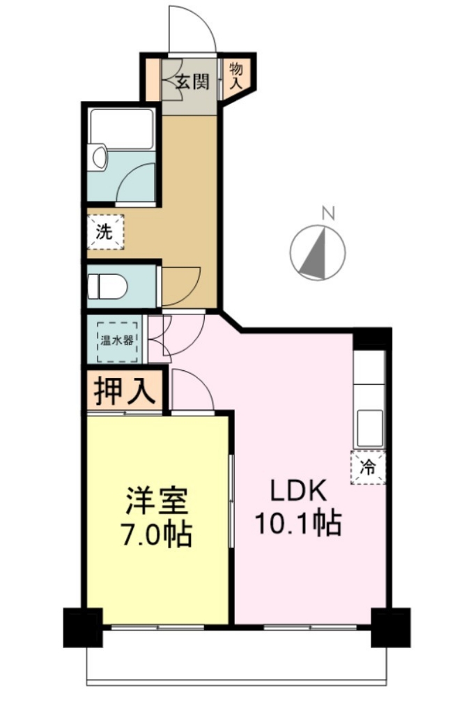 ブライトシティ柏木 間取り図