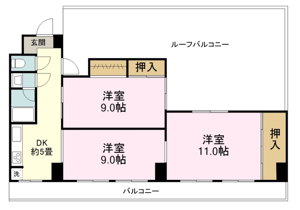 水の森パークパレス 間取り図