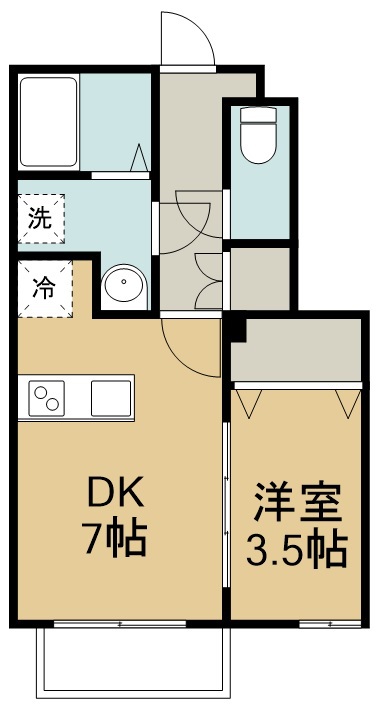 エクシリア東仙台Ⅱ 103号室 間取り