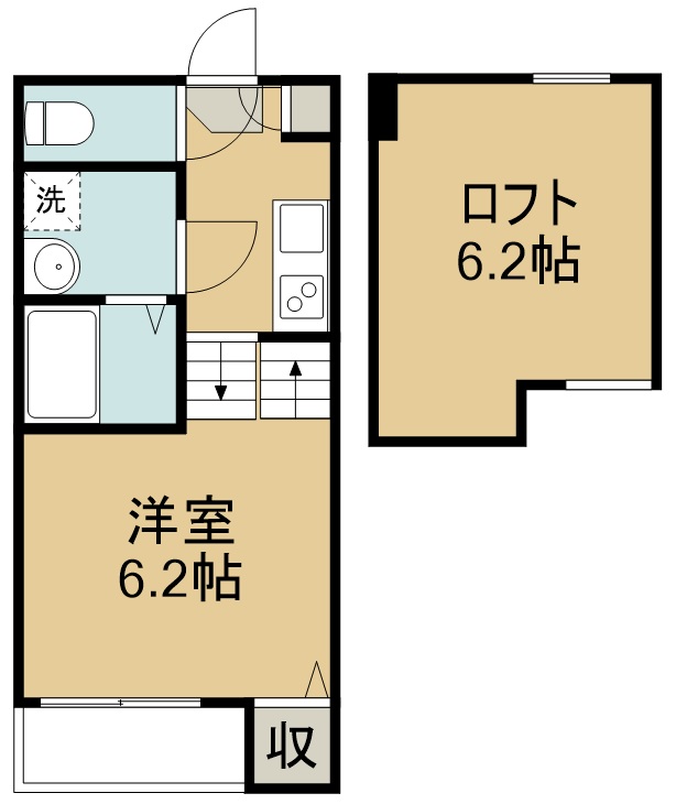 アジュール東新丁 間取り図