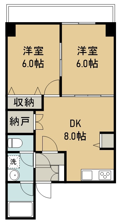 ラポールいでか 間取り図