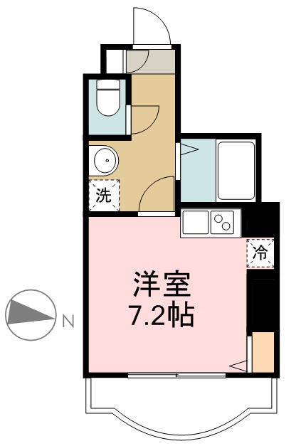 ラポール勾当台 806号室 間取り