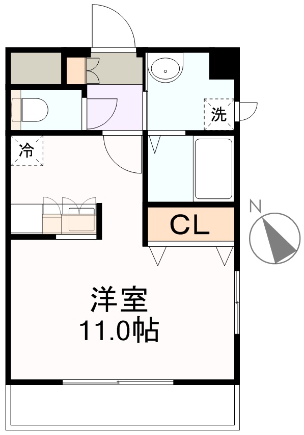 サンヒルズ 403号室 間取り