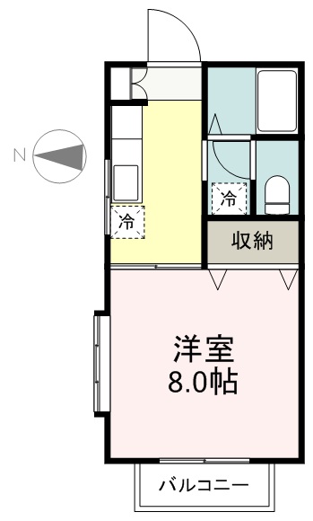 アビタシオン 101号室 間取り