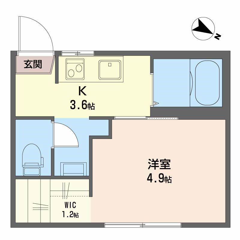 フロンティア５番館 101号室 間取り