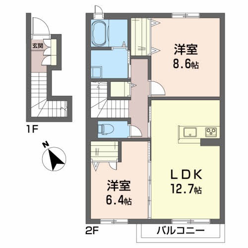 ＲＭ３　Ａ 202号室 間取り