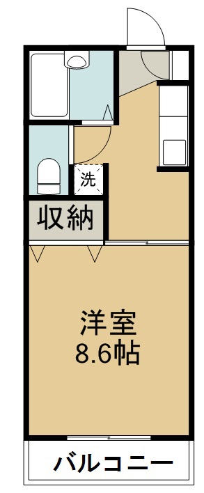 プチメゾン 207号室 間取り