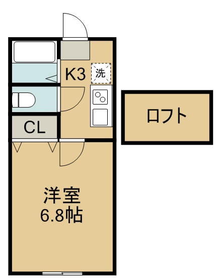 ホワイトキャッスル宮千代ビレジＣ棟 202号室 間取り