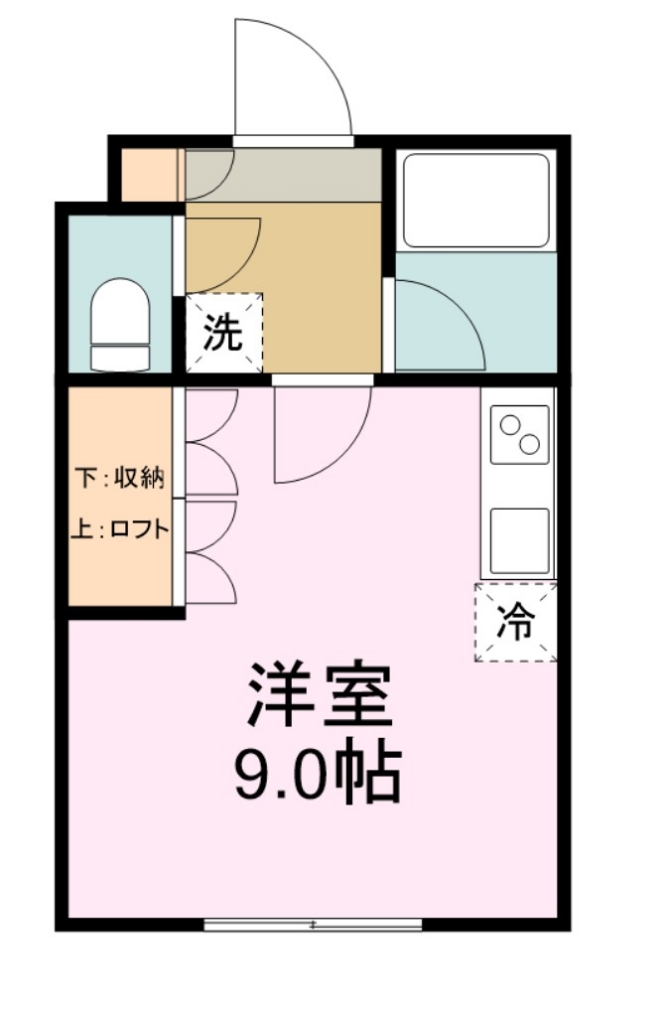 ロイヤルビレッジ西多賀 102号室 間取り