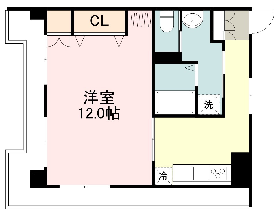 日東ハイツ 606号室 間取り