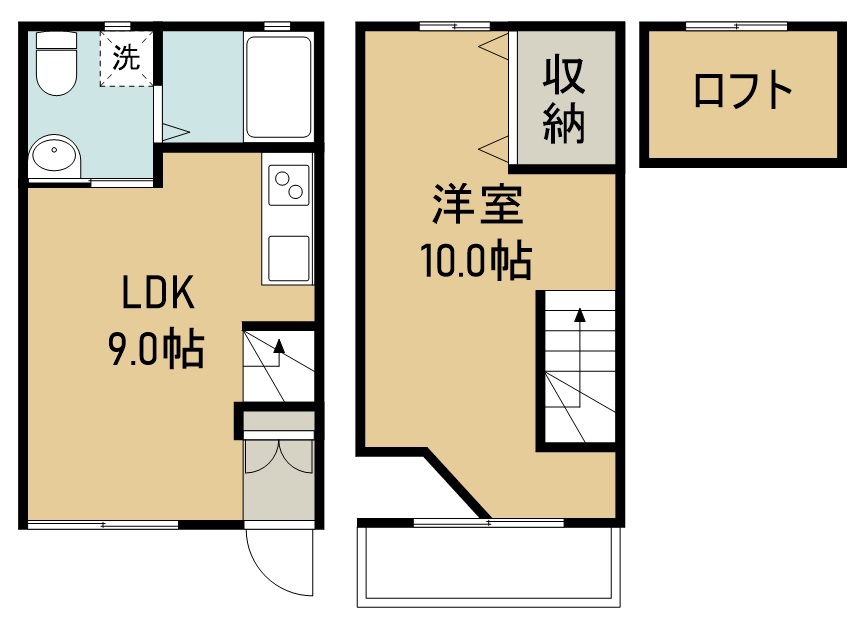 ナヴィール萩５号館 3号室 間取り