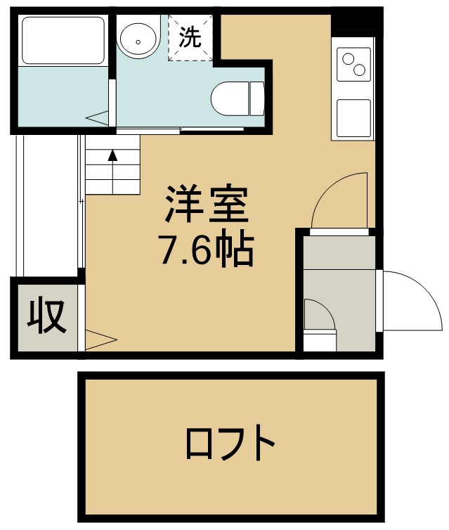 シエル若林 103号室 間取り