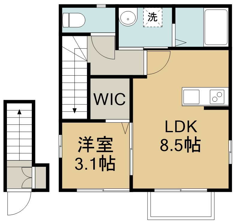 ベル・シャトー新田 間取り図