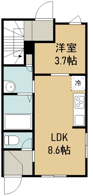 エニーレ新田東 間取り図