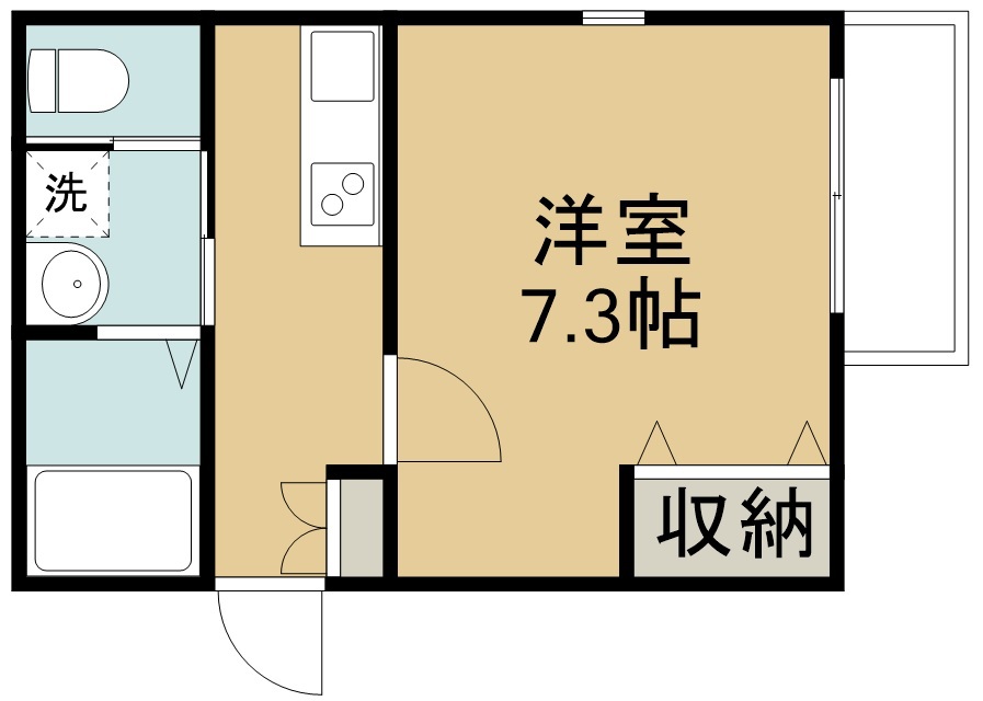 アルカンシエルＯ 303号室 間取り