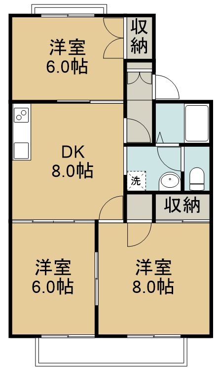 ロイヤルコート文化町Ⅲ番館 103号室 間取り