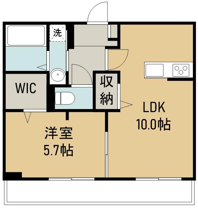 レフアなないろの里 202号室 間取り