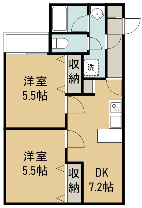 ベルコムン原町 間取り図