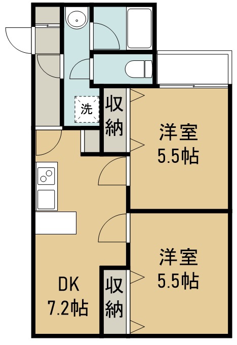 ベルコムン原町 間取り図