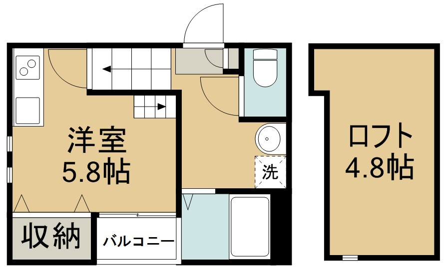 ＲＩＺＥＳＴ連坊Ⅱ 間取り図