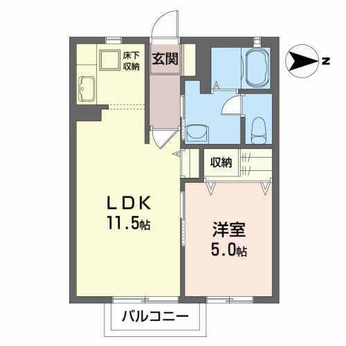 クレストコートⅠ 間取り図