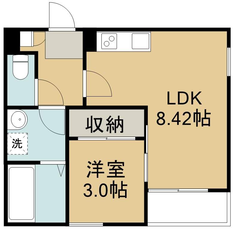 ＲＥＧＡＬＥＳＴ薬師堂駅南 303号室 間取り