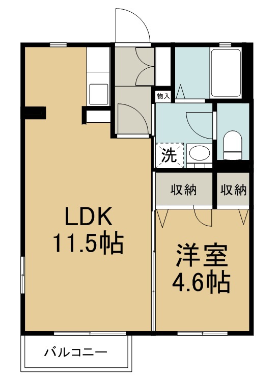 ディアス・パルモＡ 間取り図