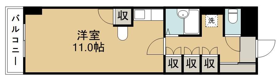 エスペランス日泉ビル 301号室 間取り