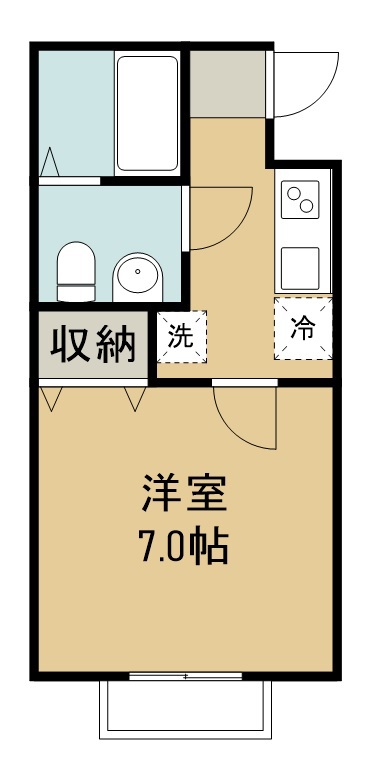 アスコット連坊駅前Ⅱ 間取り図