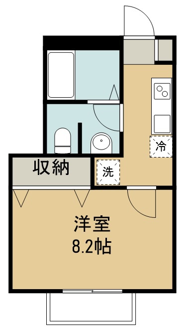 エムケミアⅠ 101号室 間取り