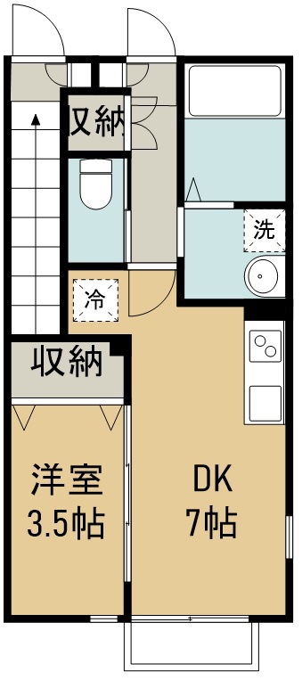 カルムＡ棟 103号室 間取り