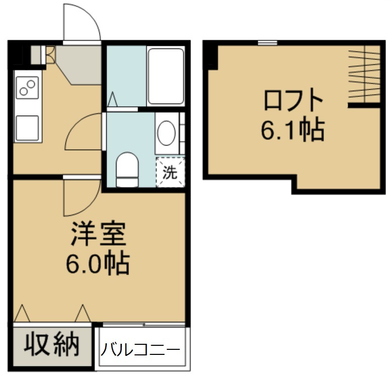 ｋｏｍａｎｅｋａ 101号室 間取り