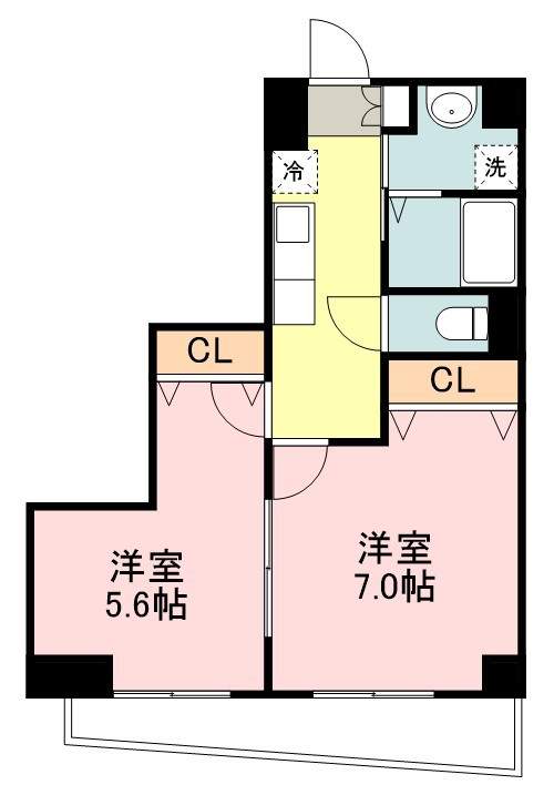 ベルフィオーレ二日町 1001号室 間取り