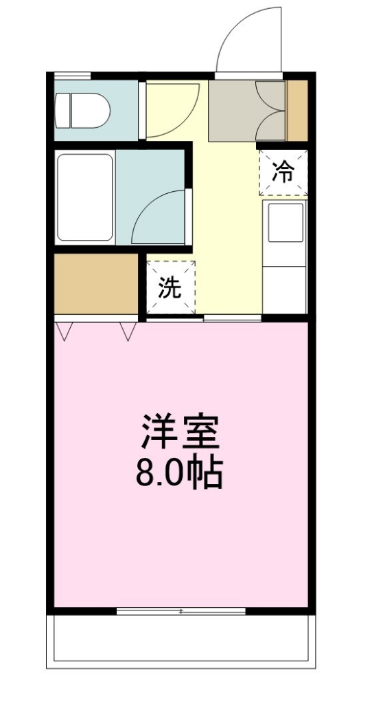 サンハイツ上杉 間取り図