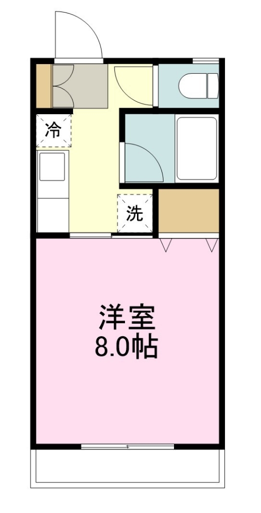 サンハイツ上杉 間取り図