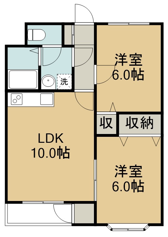 コーポシェルティー 間取り図