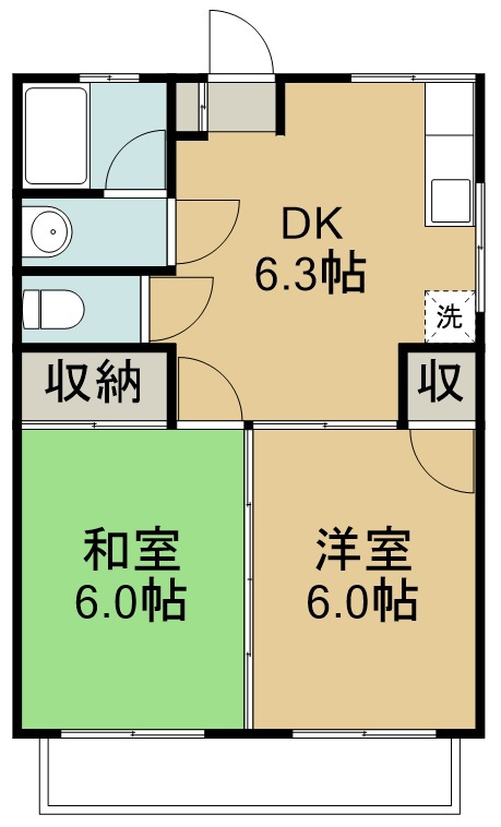 三浦ビル 206号室 間取り