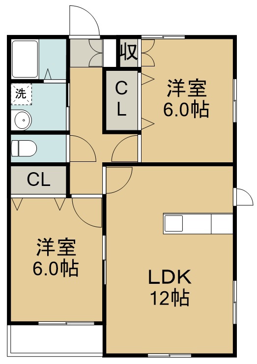 ロイヤルハイツ 101号室 間取り