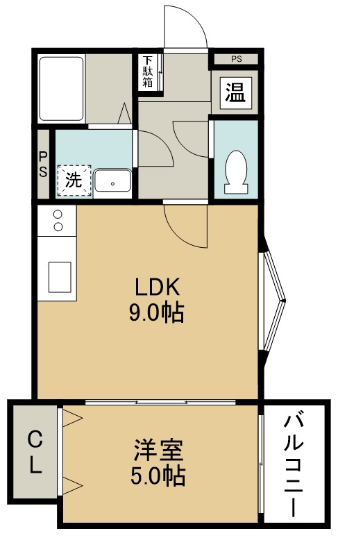 ブラン蒲町 間取り図