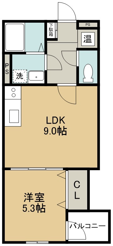 ブラン蒲町 間取り図