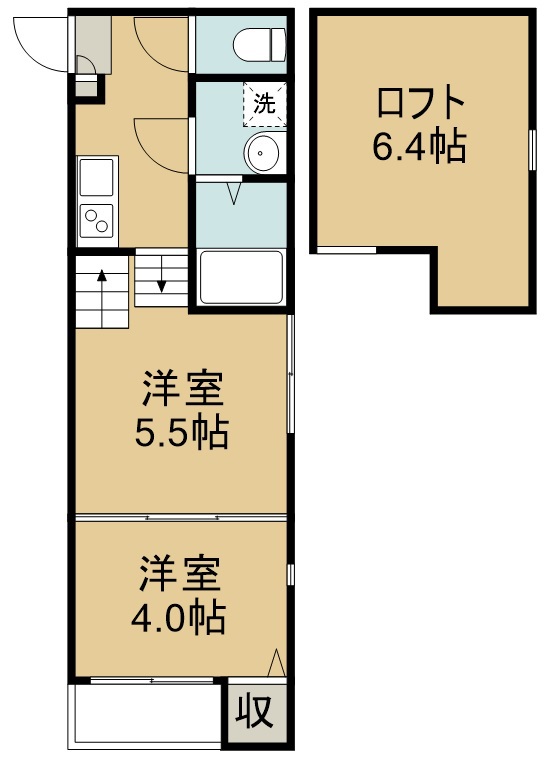 フィーロ 103号室 間取り