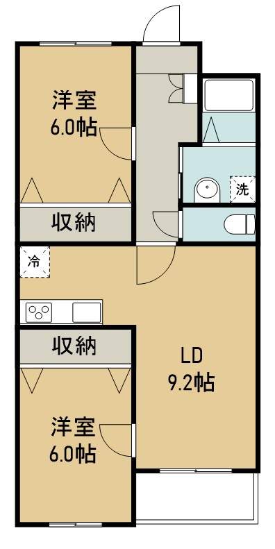 ラ・フルール 間取り図