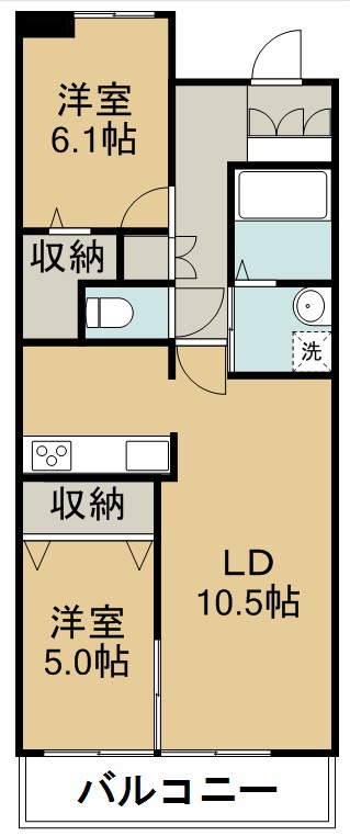 １０８宮千代 間取り図